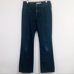 Chico's Platinum Jeans in Regular Ultimate Fit Boot Leg Denim Blue Womens' Size